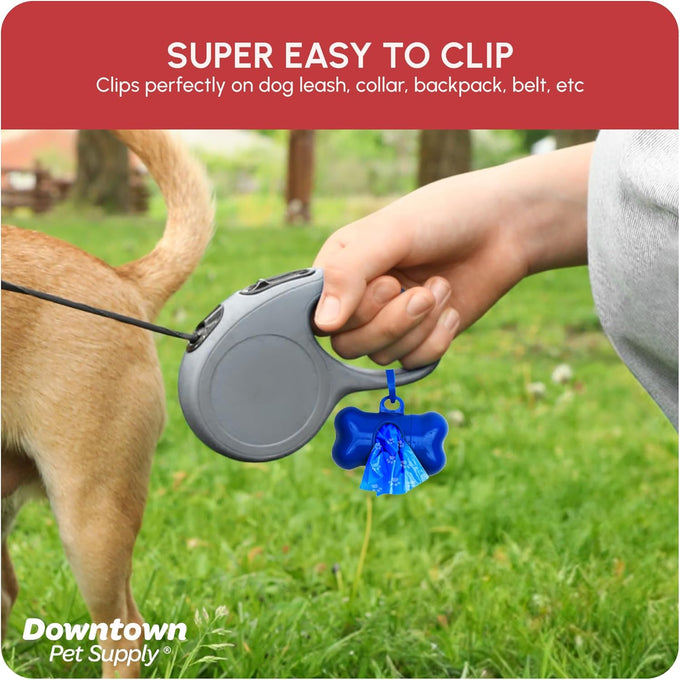 Downtown Pet Supply Poop Bags for Dogs with Leak-Proof Dispenser, 180 Count, Rainbow, 12.5" x 8.5"