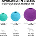 Chew King 3 inch natural rubber fetch balls durable dog toy pack of 3