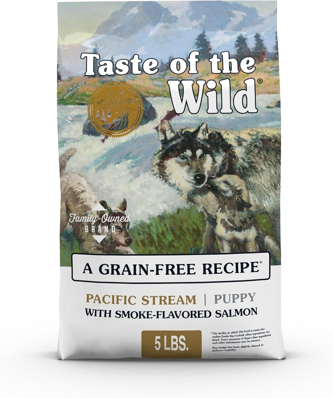 Taste of the Wild Pacific Stream Grain-Free Dry Puppy Food, 28lb