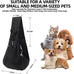 dog carrier sling - reversible puppy carrier purse with storage pocket