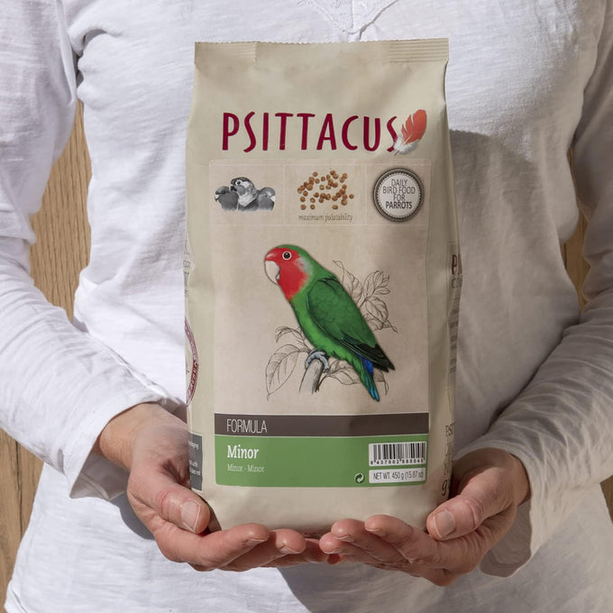Psittacus Minor 1 lb Complete Pellet Diet for Lovebirds Parrotlets and Green Cheeks