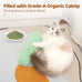 Potaroma Cat Toys 3-Pack Soft Plush Crinkle Sound Catnip Pillows Interactive Kitten Kickers