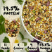 Feather Shine high potency parrot food with bee pollen, sprouts, USA-made, 17.5% plant protein, omega rich, molting, breeding, growth