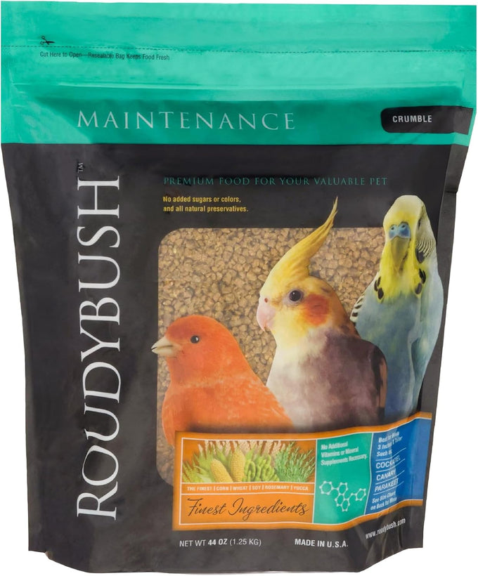 Roudybush Daily Maintenance Bird Food Crumbles 44-Ounce Pellet Blend 2.75 lb
