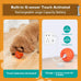 PetDroid Interactive Dog Toys Durable Orange Dog Ball, Small to Large Dogs, USB Rechargeable