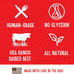 Full Moon Essential Beef Savory Bites All Natural Dog Treats, 14 Ounce, Human Grade, No Fillers, Made in the USA