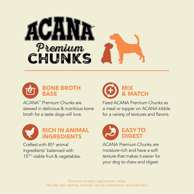 acana premium pate bone broth grain-free puppy recipe 12.8oz cans 12 count