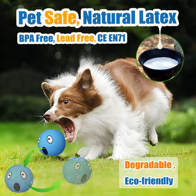 holyteed soft latex squeaky dog balls for medium breeds, 6pcs, 2.31*2.16