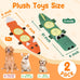 2 Pack Dog Toys for Aggressive Chewers - Interactive Dog Toys with Squeaker & No Stuffing