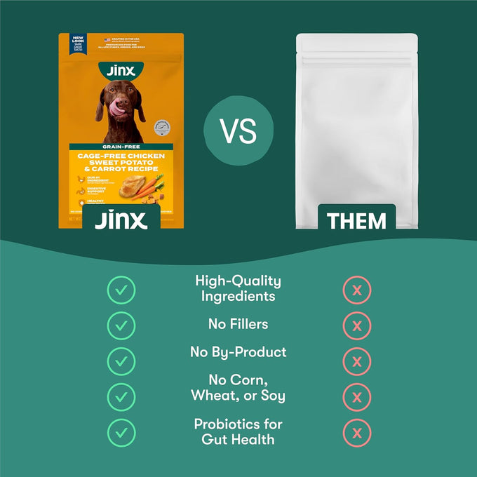 Jinx Premium Grain-Free Dry Dog Food - Real Chicken, Sweet Potato & Carrot
