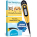 iProven pet thermometer with flexible tip, accurate readings in 20 seconds, waterproof and veterinary supply, DTK-117Y