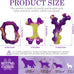 Frienhund tough nylon dog toys 3 pack for aggressive chewers, durable dog bones for medium large breeds