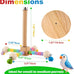 360°Rotating Bird Perch for Parrots, Wooden Stand for Small to Medium-sized Birds, 2-in-1 Cage and Tabletop Toy