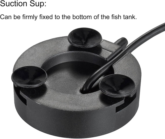 Carefree fish tank air stone with 2-inch air stone and 3ft silicone tubing for freshwater and saltwater aquariums