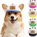 DYOART Custom Dog and Cat Visor Hats with Ear Holes, Personalized with Pet's Name, Multiple Sizes