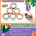 skyygemm 60 pcs durable cardboard parrot toys for medium large birds, macaw, african greys, cockatoos, eclectus senegal