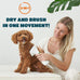 2-in-1 pet dryer with slicker brush for small dogs and cats, 300 watts, adjustable temperature