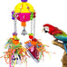 Parrot pullable colorful chew sneakers bird toys for amazons mini macaws african greys cockatoos conures cockatiels lovebirds parrotlet eclectus