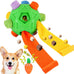 dog snuffle ball-interactive dog toys encourage natural foraging skills slow feeder for training stress relief, cloth strip hiding food chew toys