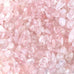 JOHOUSE 0.9-1lb Rose Quartz Chips Pink Crushed Tumbled Stones Decorative Rocks For Aquarium Fish Tank Vase Filler