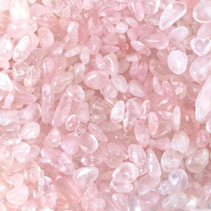 JOHOUSE 0.9-1lb Rose Quartz Chips Pink Crushed Tumbled Stones Decorative Rocks For Aquarium Fish Tank Vase Filler