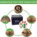 Goosheep kitty curls cat toys 1 pack, magic organ cat scratching post, cardboard cat scratcher pad ball scratcher board for indoor cats