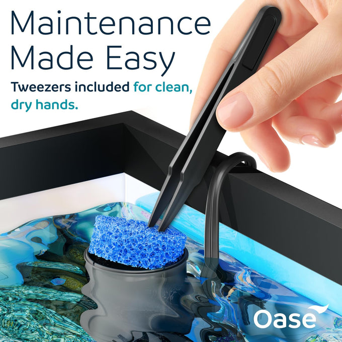 oase crystalskim 350 surface skimmer for freshwater and marine aquariums, compact, adjustable flow, shrimp-safe, up to 92 gal / 350 l