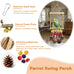 Plant-style parrot toy with sisal-wrapped perch for parakeets, cockatiels, and conures - natural pine swing