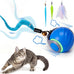 Baborui Automatic Interactive Cat Toy Ball for Small/Medium/Large Cats - Blue
