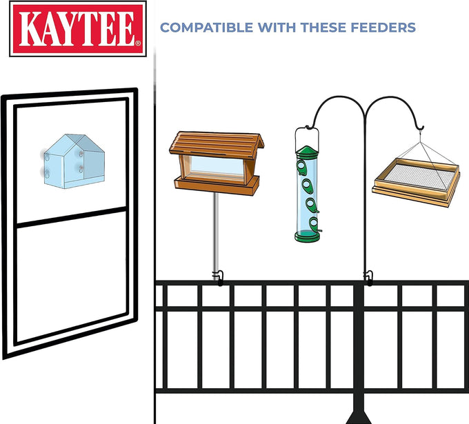 kaytee bird & balcony wild bird food no mess seed blend for city dwelling birds finches sparrows mourning doves