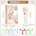 White Cat Fetch Toy with Rechargeable Flying Disc Launcher and 6 Glowing or Classic Discs