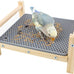 FlidRunest Parrot Hammock Bed, Bird Grass Perch Bed, Foraging Toy for Parakeet, Cockatiel, Lovebird, Conure