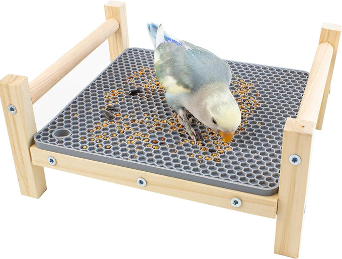 FlidRunest Parrot Hammock Bed, Bird Grass Perch Bed, Foraging Toy for Parakeet, Cockatiel, Lovebird, Conure
