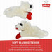 Multipet Lamb Chop 6" cream plush dog toy with squeaker for cuddling and playtime