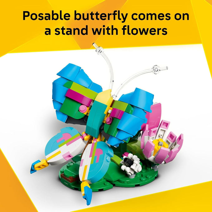 LEGO Creator 3 in 1 Wild Animals: Colorful Hummingbird Building Toy for Kids Ages 8+, Build 3 Animals - 31384