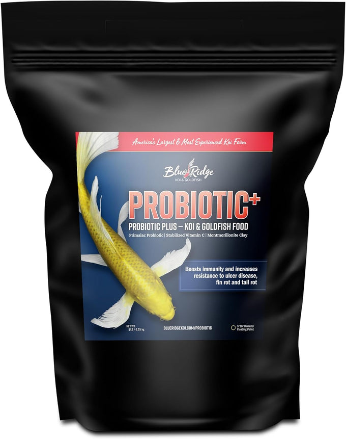 Blue Ridge Probiotic Plus 3/16" Floating Pellet Koi Food, 5lb, for Immunity and Digestion