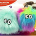 SmartyKat rainbow turquoise fuzzy friends plush catnip ball cat toys for 2 cats