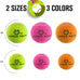 hyper pet mini tennis balls for small dogs, pink, non-toxic, 1.75 inches diameter, 4 pack
