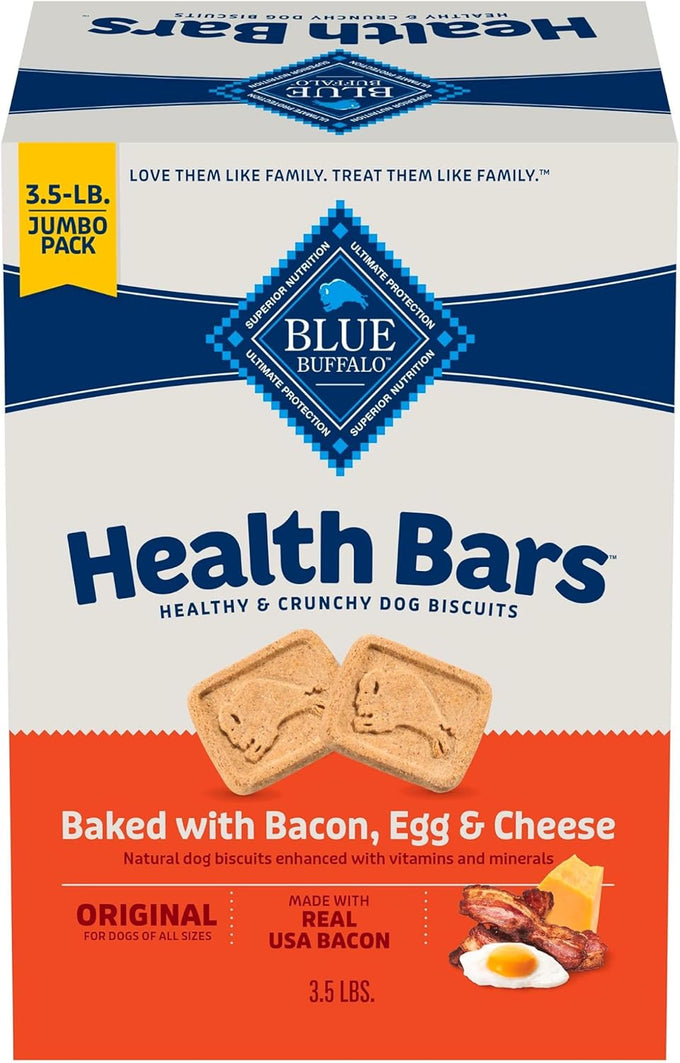 Blue Buffalo Oven-Baked Banana & Yogurt Dog Treats, Crunchy Biscuits, 16-Ounce Bag