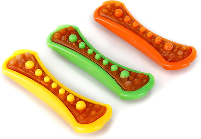 Hartz Chew 'n Clean Dental Duo Dog Treat & Chew Toy - Large, 3 Pack, Color Varies