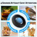 Orsda cat toys interactive hide and seek fast rolling ball motion chirping activated moving ball 7 holes mat mouse catching game