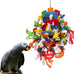 Natural Wood Bird Toys for Macaws, African Grey, Amazon Parrots, 18 inch, Non-Toxic, Chewing and Climbing