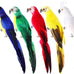 Threan 5-pcs artificial parrot bird ornaments for tree, wreath, and garden decor, assorted colors, 4.7 inches
