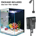 Small nano glass fish tank start kit with filter, LED light for shrimp, small fish, betta (1.5 gallon)