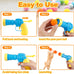 MeoHui 31Pcs Cat Ball Launcher Toy, 1 Gun, 30Pcs Plush Fuzzy Balls for Bored Indoor Cats