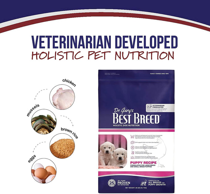 Dr. Gary's Best Breed Puppy Recipe 28lbs Natural Dry Dog Food