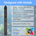 AquaMiracle 500W aquarium heater for 75-120 gallon tanks with dry-run protection and memory function
