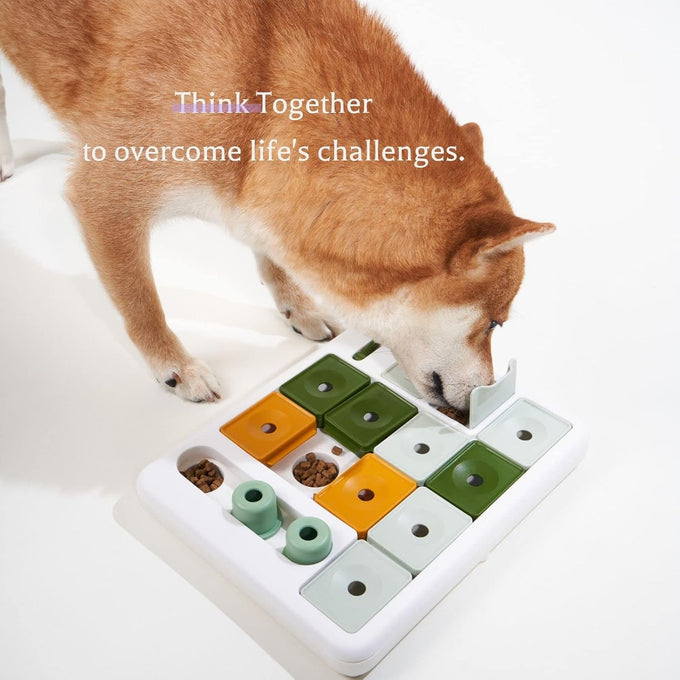Barkwhiz dog puzzle toy with 3 levels, suitable for bored and smart dogs, treat puzzle for all breeds