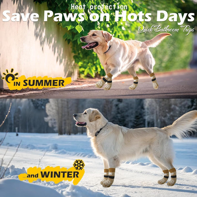 Expwlorer Anti Slip Dog Socks for Small Medium Large Senior Dogs with Traction Control Boots and Paw Protectors