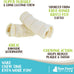 Raw Paws 6-inch free-range beef cheek rolls for dogs - 4 pack - no antibiotics or hormones - rawhide alternative
